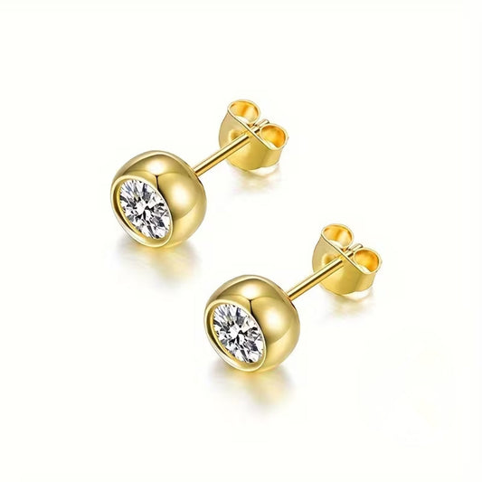 Classic Bezel Earrings