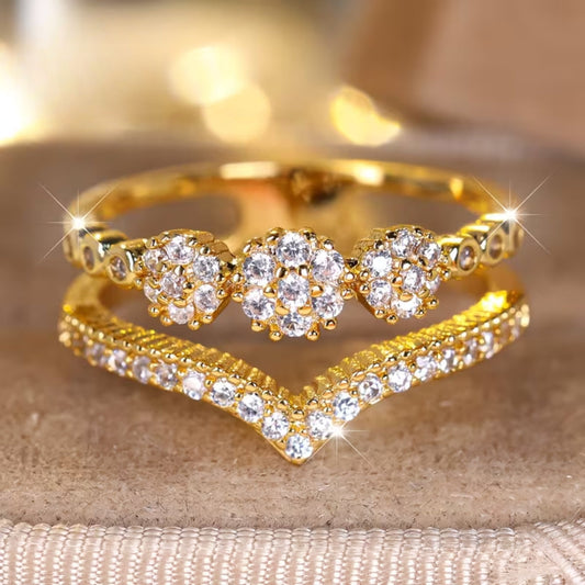Golden Sparkle Ring