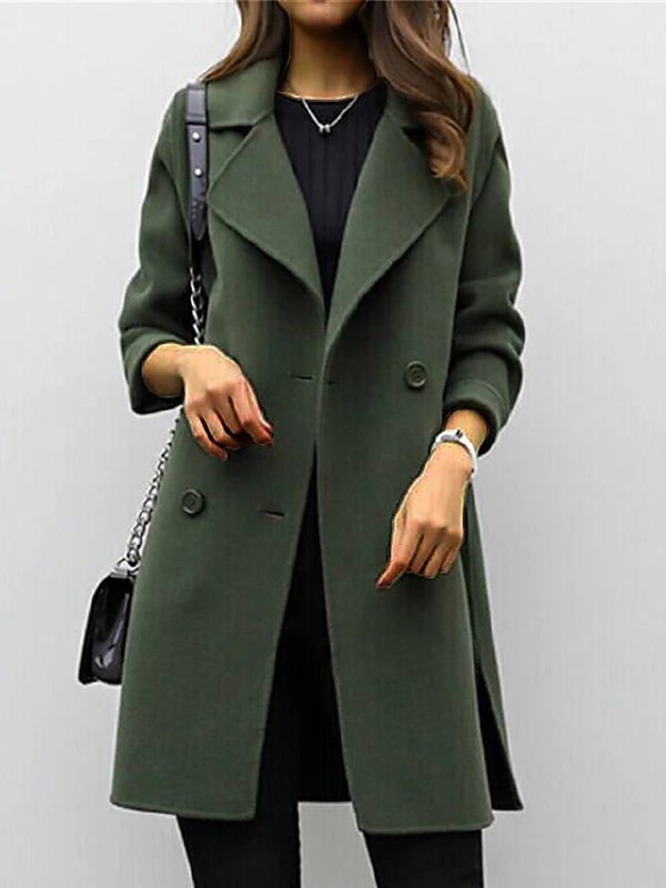 JO | Wool coat women fall winter
