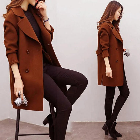 JO | Wool coat women fall winter