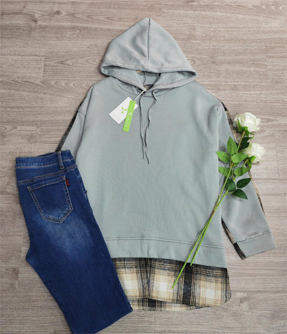 JO | Comfortable long-sleeved patchwork sweatshirt