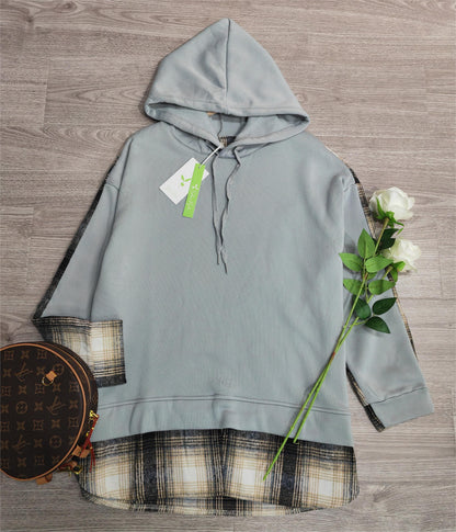 JO | Comfortable long-sleeved patchwork sweatshirt