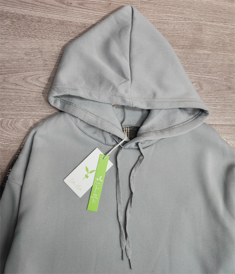 JO | Comfortable long-sleeved patchwork sweatshirt