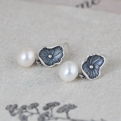 Vintage Handmade Silver Earring