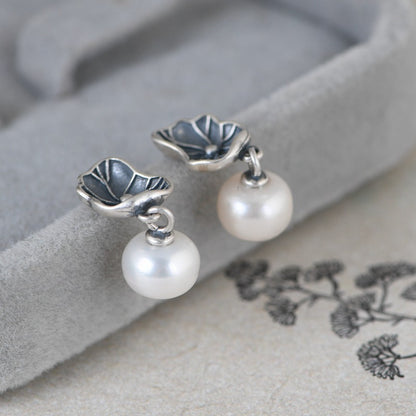 Vintage Handmade Silver Earring