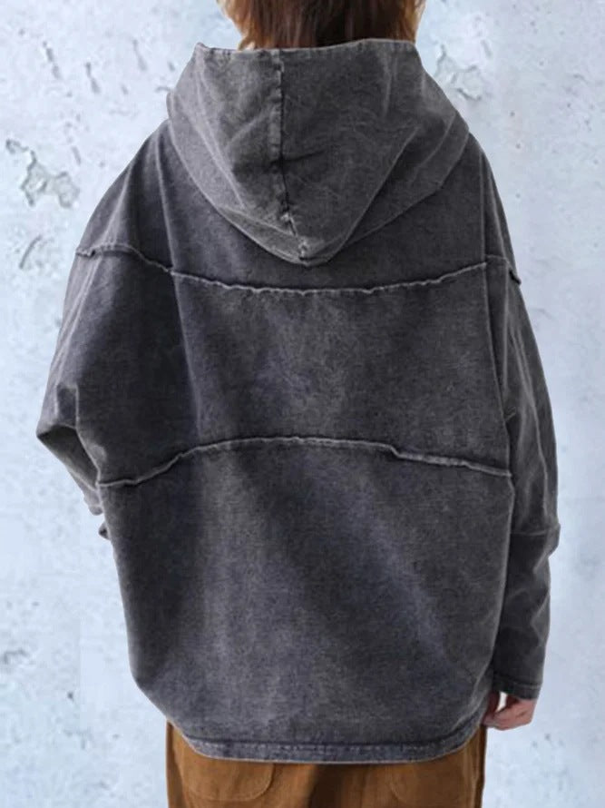 KS | Fashionable loose cotton hoodie