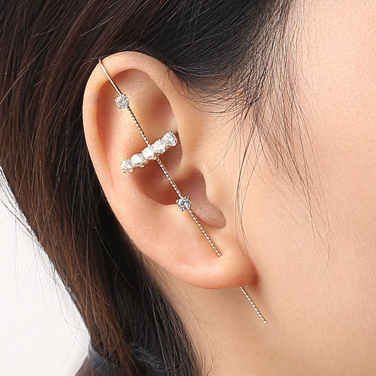 Vintage Handmade Gold Earring