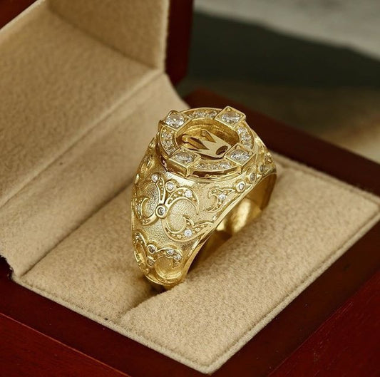 Delicate Artisan Gold Ring