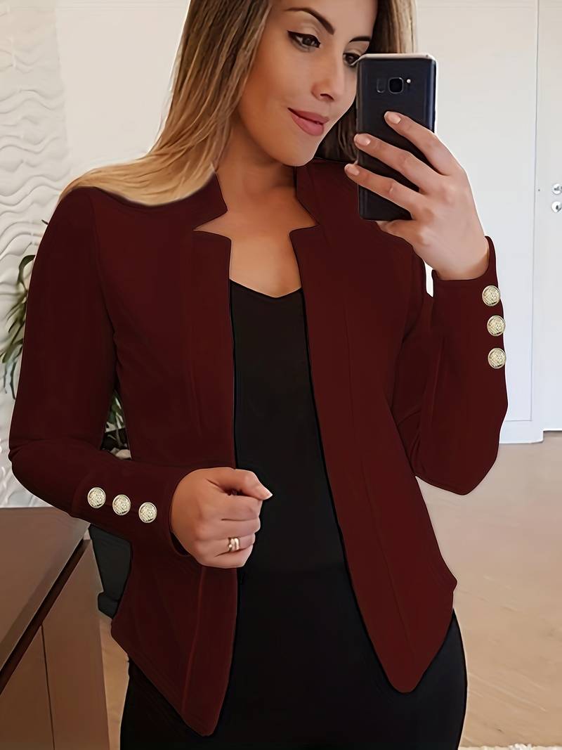 JO | casual blazer with long sleeves and buttons