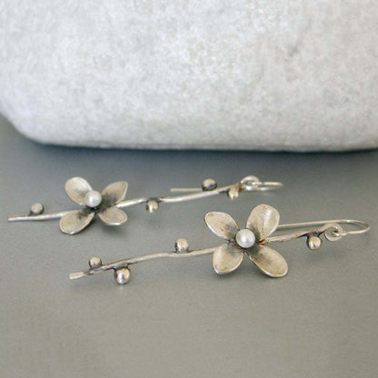 Delicate Artisan Pearl Earring