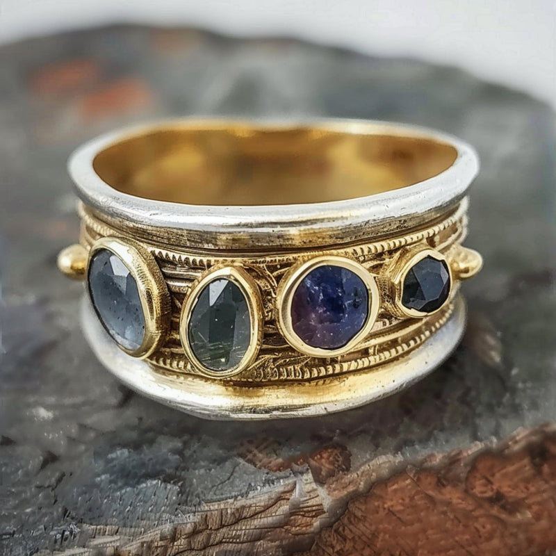 Delicate Artisan Gold Ring