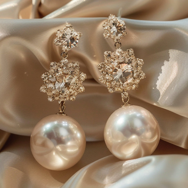 Delicate Artisan Pearl Earring