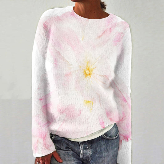 Vintage Icelandic Bud Jacquard Crew Neck Sweater elevenforest