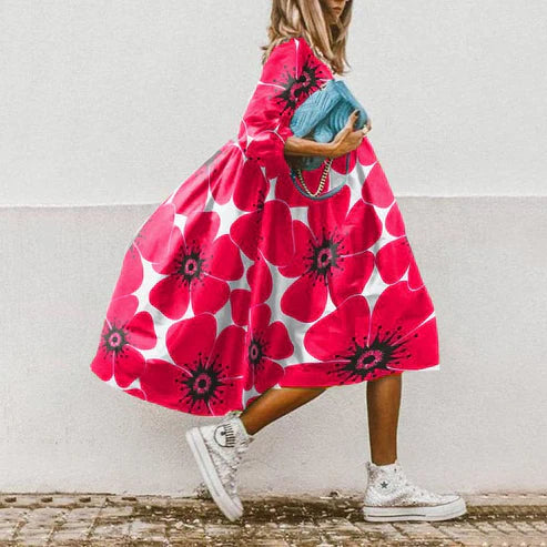 KS | Floral midi dress