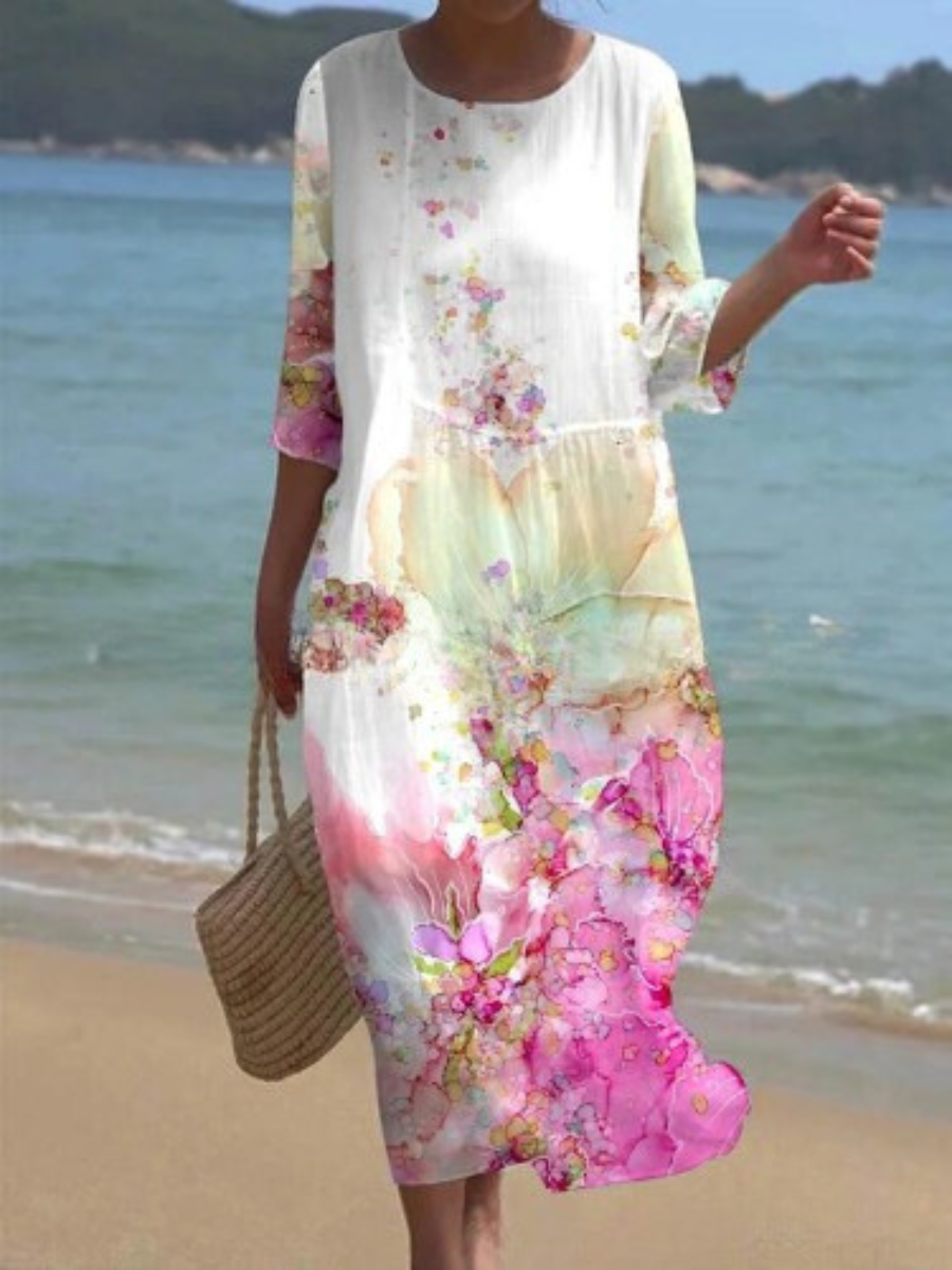 KS | Maxi dress with floral pattern