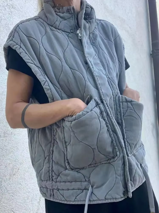 JO | Cotton vest with pockets