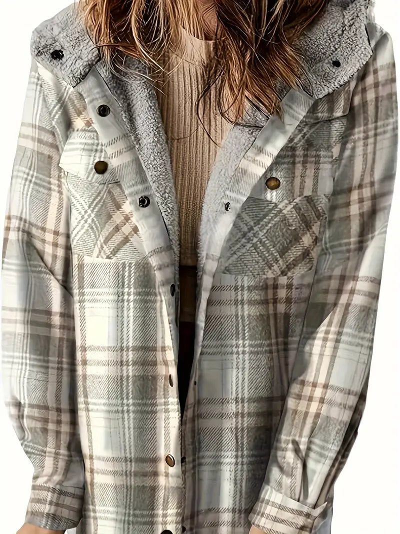 JO | Warm jacket with hood and zipper
