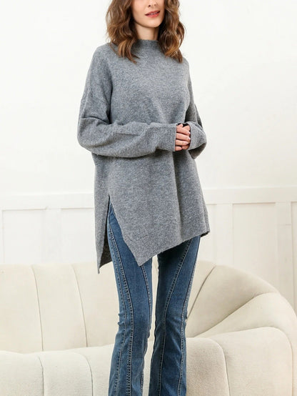 JO | Elegant sweater with side slits