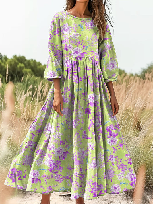 Women's Art Painting Hippie Print Dress