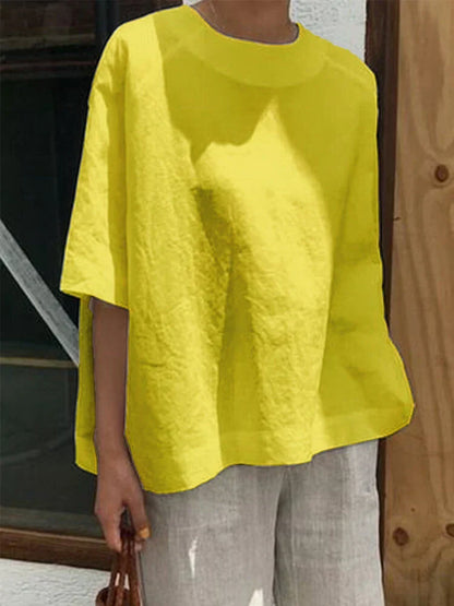 KS | Comfortable, loose round neck top