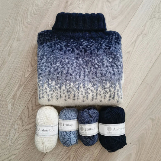 Vintage Fairman Island Contrast Turtleneck Sweater elevenforest