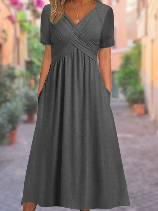 KS | Maxi dress with V-neck