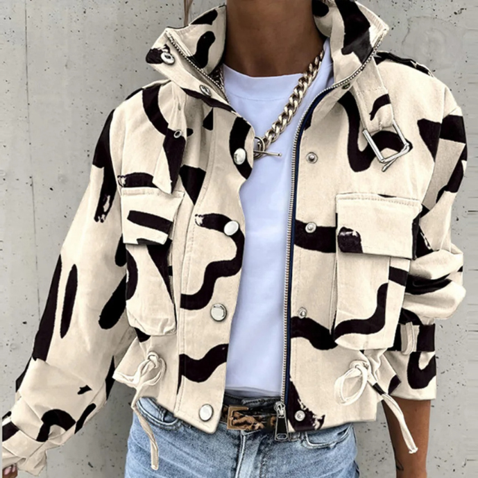 JO | Modern drawstring jacket for women