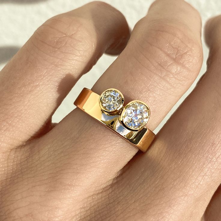 Delicate Artisan Gold Ring