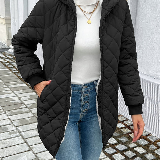 JO | Quilted puffer jacket with zipper and imitation door lining