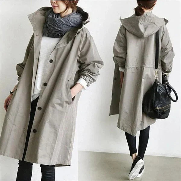 JO | long outdoor jacket with hood