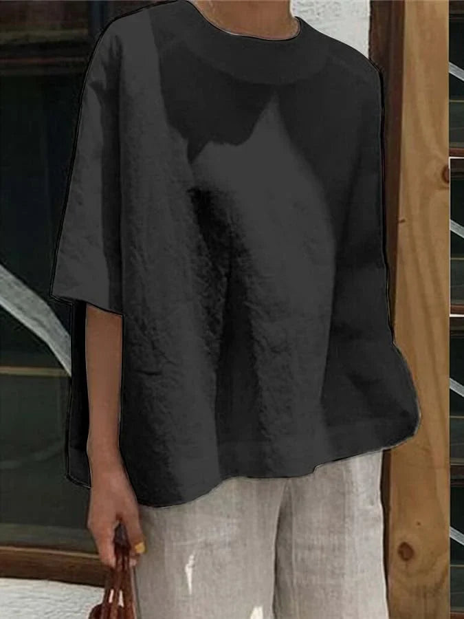 KS | Comfortable, loose round neck top