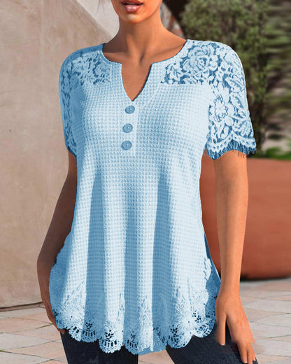 KS | Structured lace blouse
