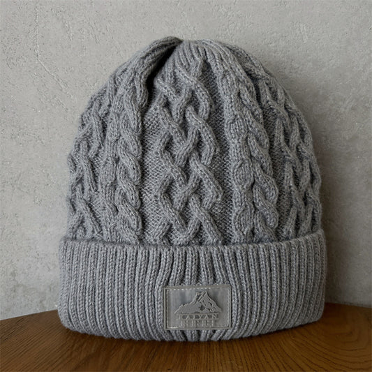 Unisex Thick Needle Wool Mountain Embroidery Knitted Hat elevenforest