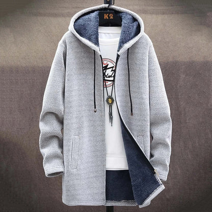 Men'S Plush Thick Knitted Sweater Coat Cardigan elevenforest