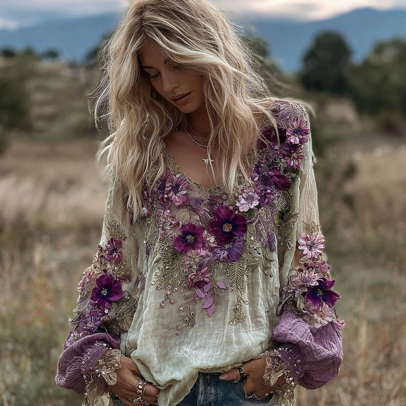 Timeless Vintage Style Blouse