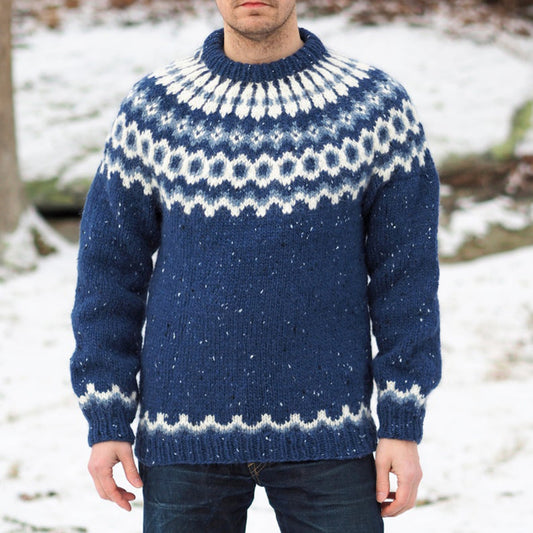 Blue Icelandic Vintage Sweater elevenforest
