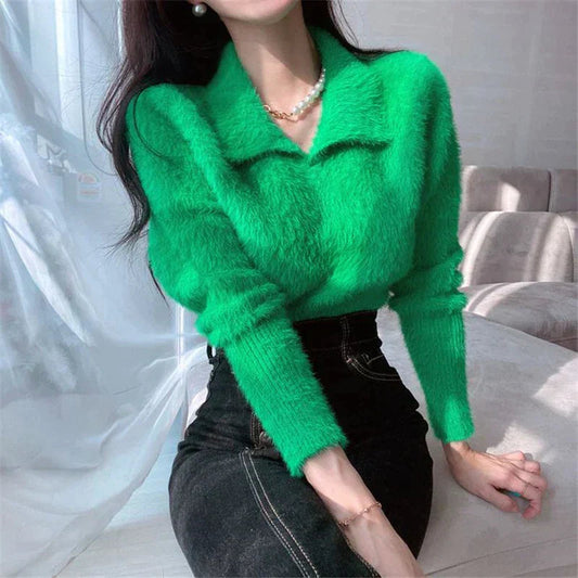 Karla® | Korean style sweater with collar