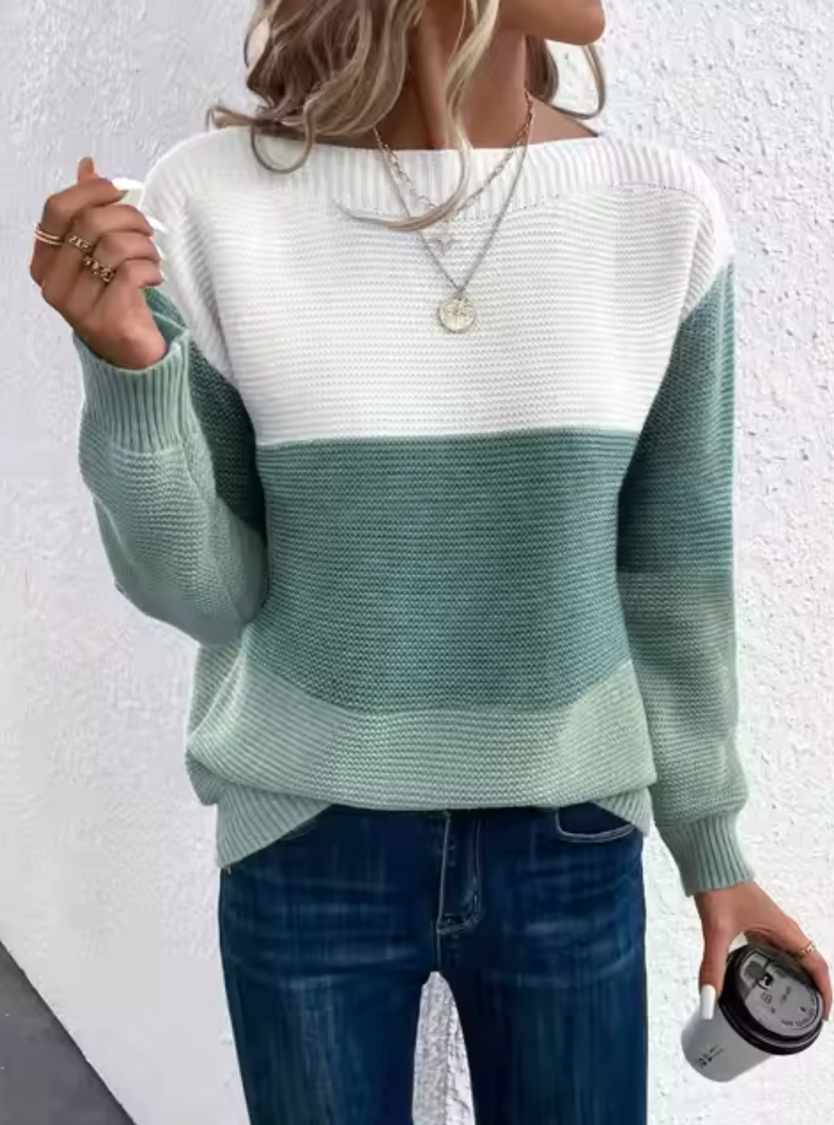 Rafaela® | Tri-color knitted sweater