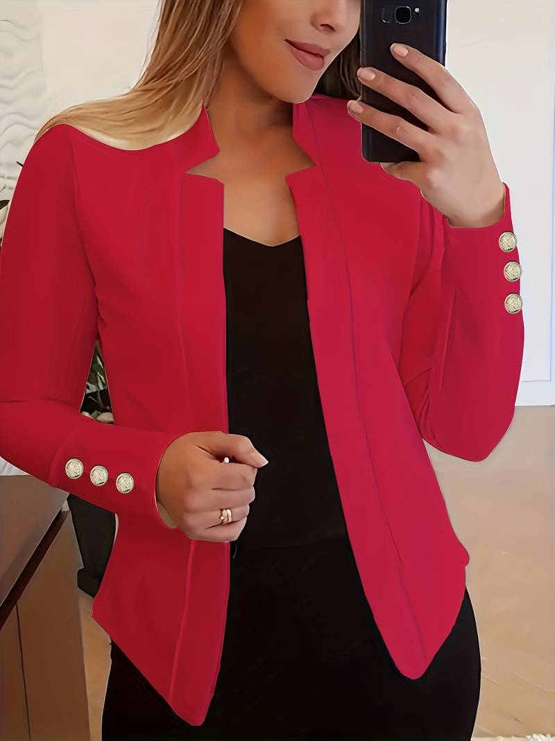 JO | casual blazer with long sleeves and buttons