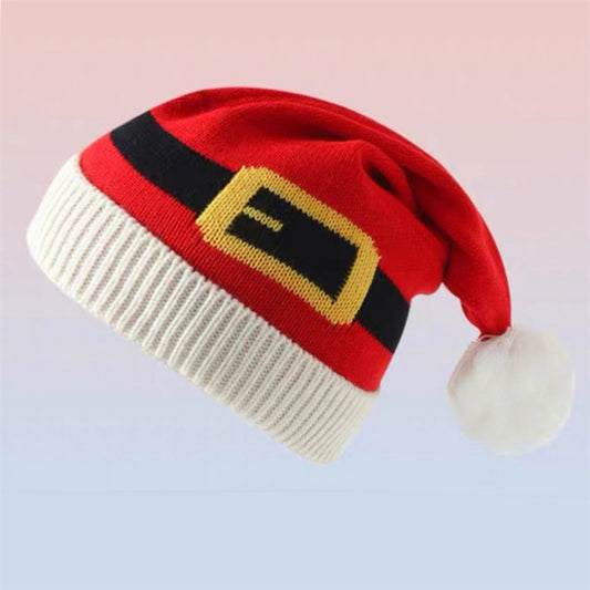 Comstylish Christmas Santa Claus Inspired Cozy Knit Beanie Hat