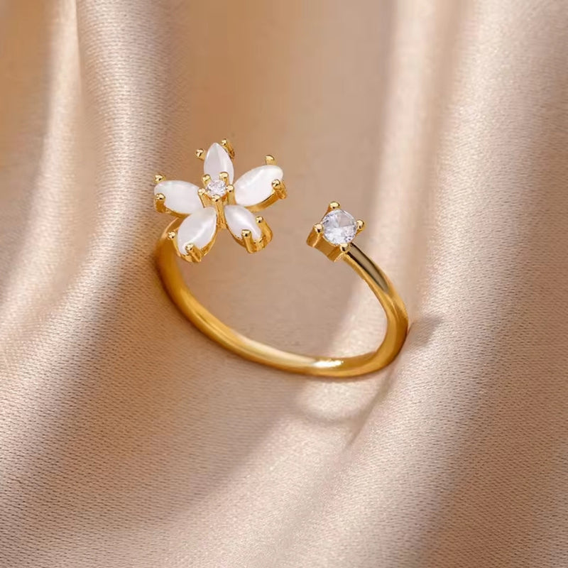 Delicate Artisan Gold Ring