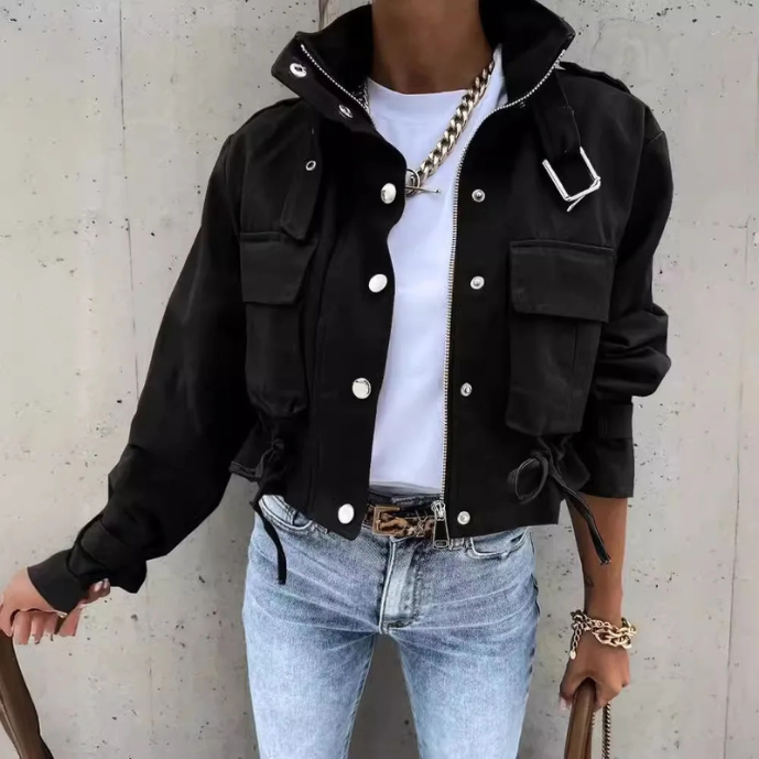 JO | Modern drawstring jacket for women