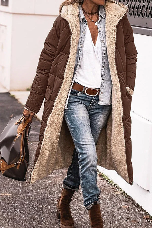 JO | Trendy jacket with hood and accent collar