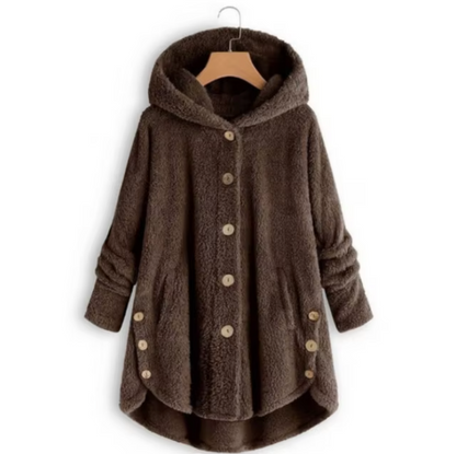 JO | Wool teddy bear plush coat
