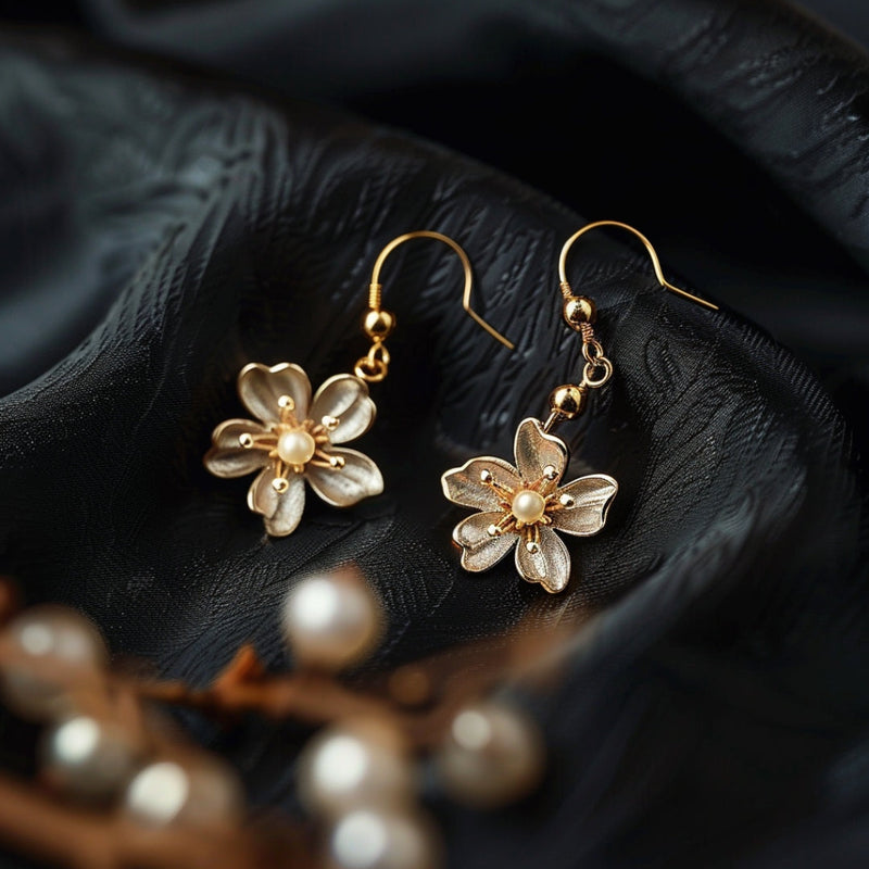 Delicate Artisan Pearl Earring