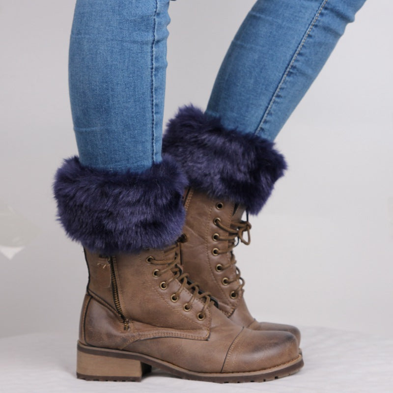 Casual Solid Color Furry Socks elevenforest