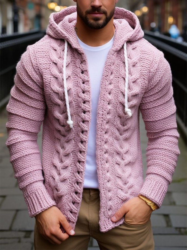 Fairman Warmth Island Jacquard Retro Buttons Sweater Cardigan elevenforest