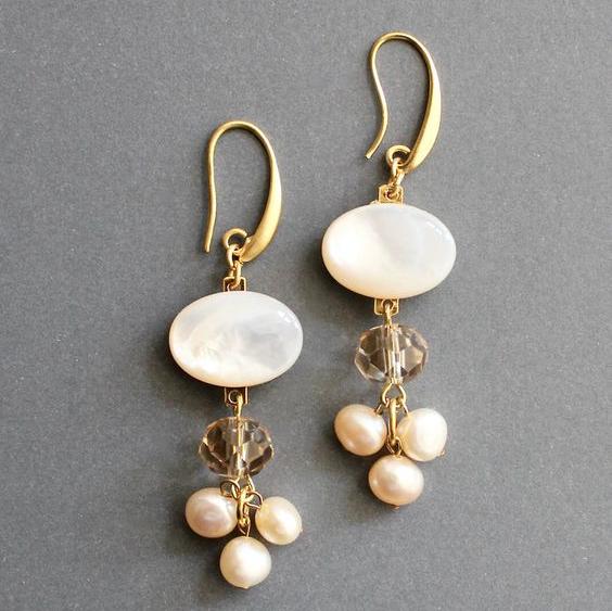 Delicate Artisan Pearl Earring