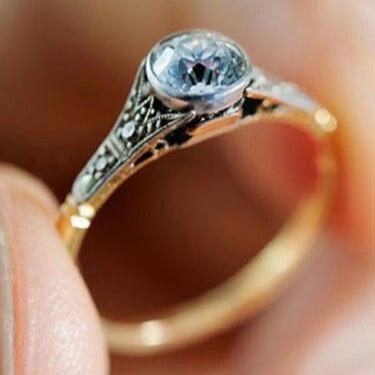 Delicate Artisan Gold Ring