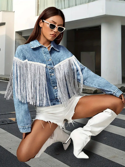 JO | Vintage Tassel Jacket for women